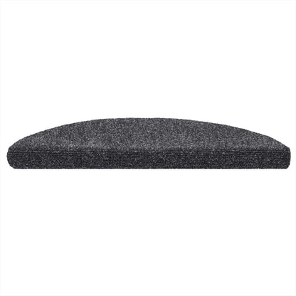 Stufenmatten Selbstklebend 5 Stk. 56x17x3 cm Dunkelgrau Halbrund