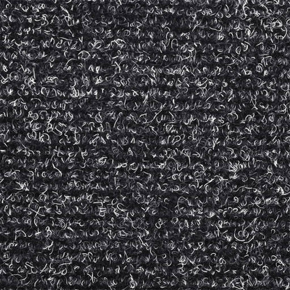 Stufenmatten Selbstklebend 5 Stk. 56x17x3 cm Dunkelgrau Halbrund