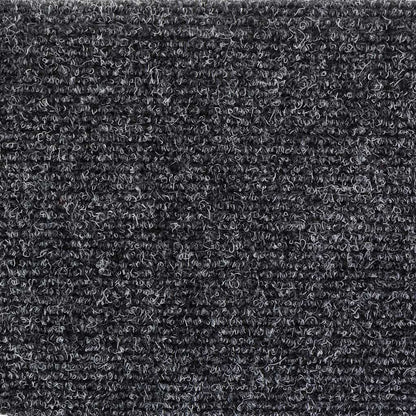 Stufenmatten Selbstklebend 5 Stk. 56x17x3 cm Dunkelgrau Halbrund