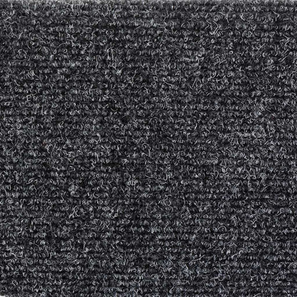 Stufenmatten Selbstklebend 10 Stk. 56x17x3 cm Dunkelgrau Halbrund