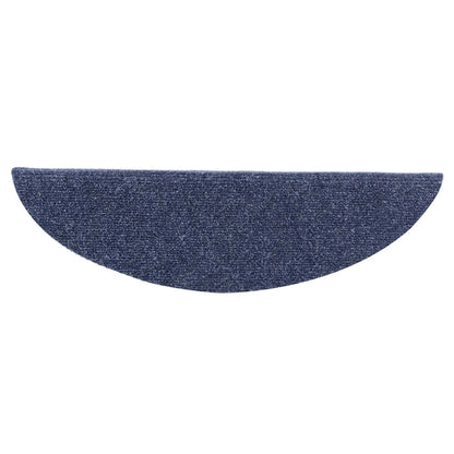 Stufenmatten Selbstklebend 5 Stk. 56x17x3 cm Blau Halbrund