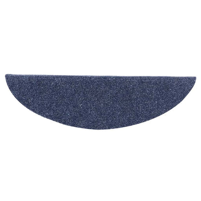 Stufenmatten Selbstklebend 10 Stk. 56x17x3 cm Blau Halbrund
