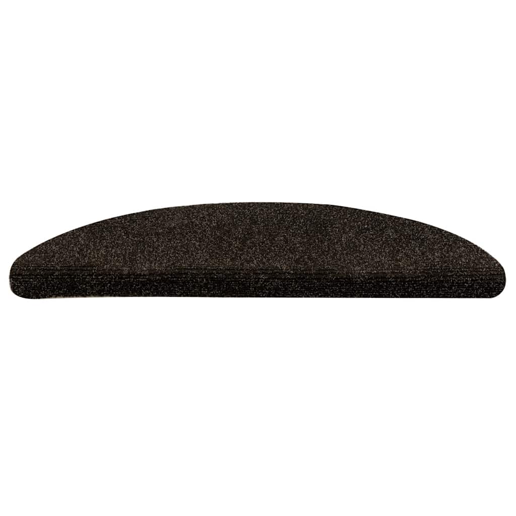 Stufenmatten Selbstklebend 5 Stk. 56x17x3 cm Dunkelbraun Halbrund