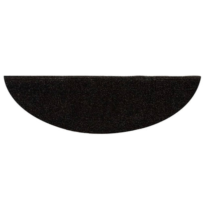 Stufenmatten Selbstklebend 5 Stk. 56x17x3 cm Dunkelbraun Halbrund