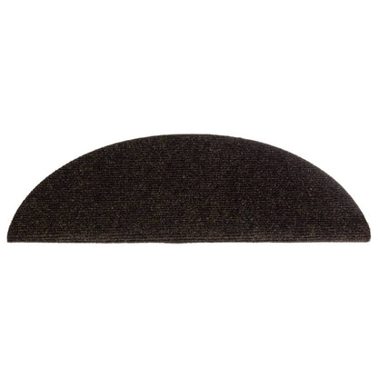 Stufenmatten Selbstklebend 5 Stk. 56x17x3 cm Braun Halbrund