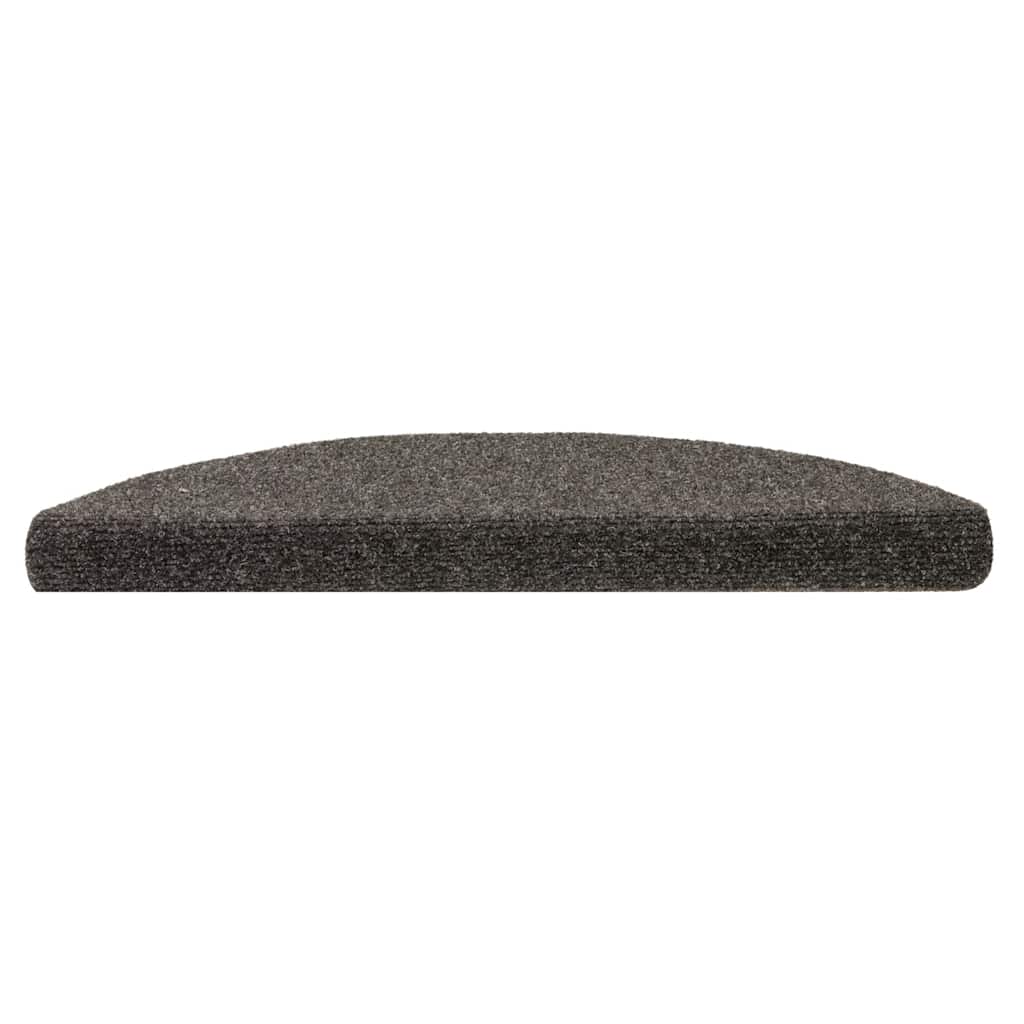 Stufenmatten Selbstklebend 5 Stk. 56x17x3 cm Anthrazit Halbrund