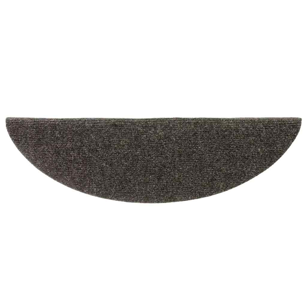 Stufenmatten Selbstklebend 5 Stk. 56x17x3 cm Anthrazit Halbrund