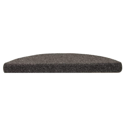 Stufenmatten Selbstklebend 10 Stk. 56x17x3 cm Anthrazit Halbrund