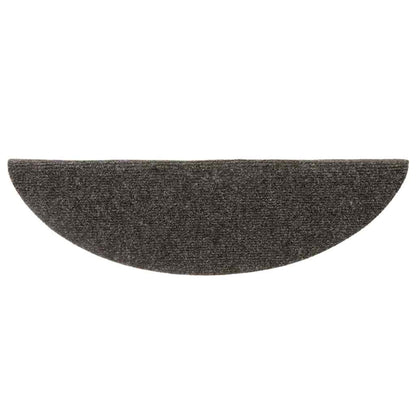 Stufenmatten Selbstklebend 10 Stk. 56x17x3 cm Anthrazit Halbrund