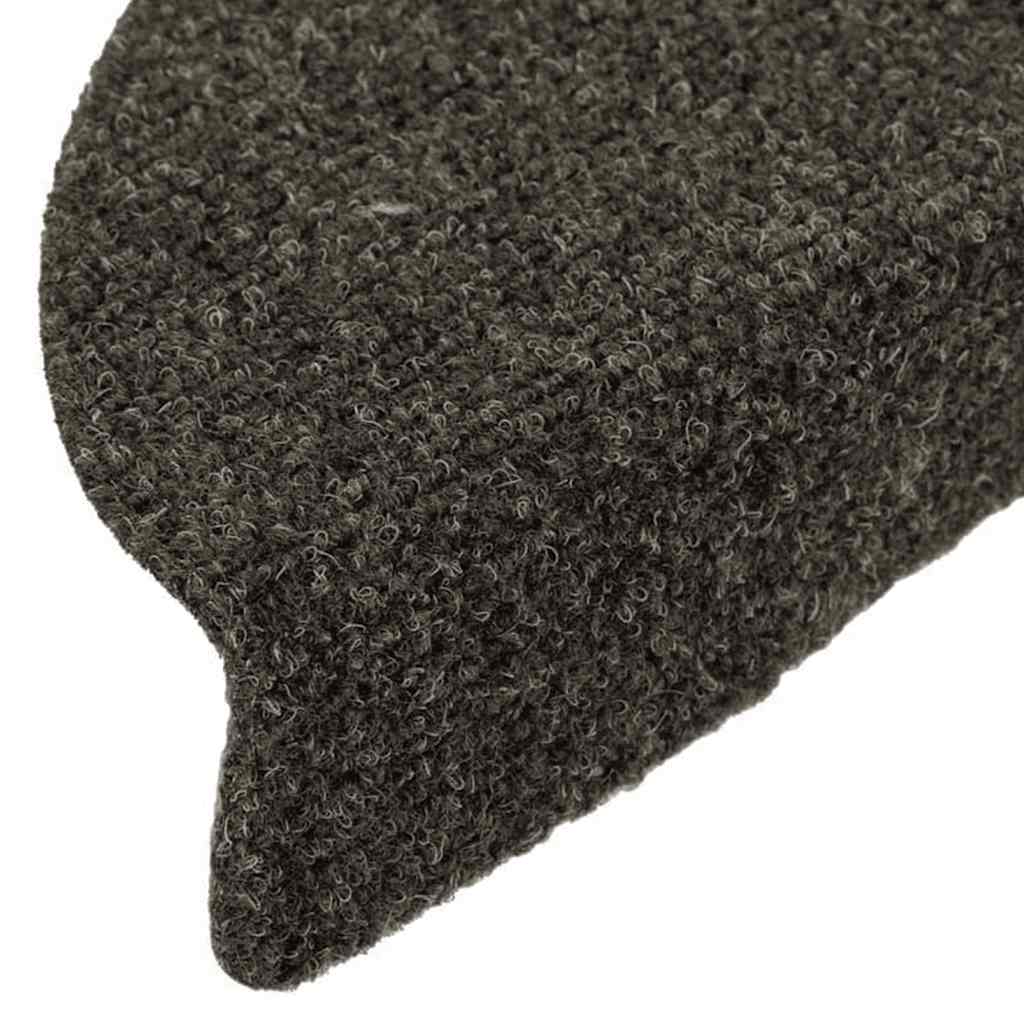 Stufenmatten Selbstklebend 10 Stk. 56x17x3 cm Anthrazit Halbrund