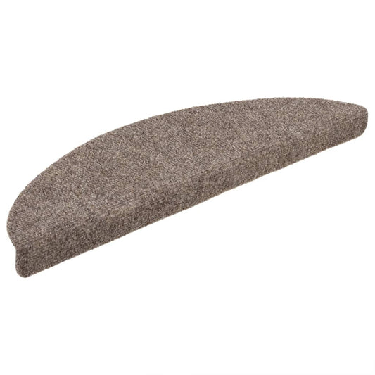 Stufenmatten Selbstklebend 5 Stk. 56x17x3 cm Beige Halbrund