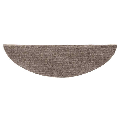 Stufenmatten Selbstklebend 10 Stk. 56x17x3 cm Beige Halbrund