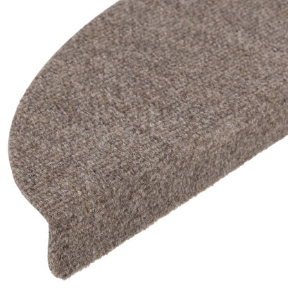 Stufenmatten Selbstklebend 10 Stk. 56x17x3 cm Beige Halbrund