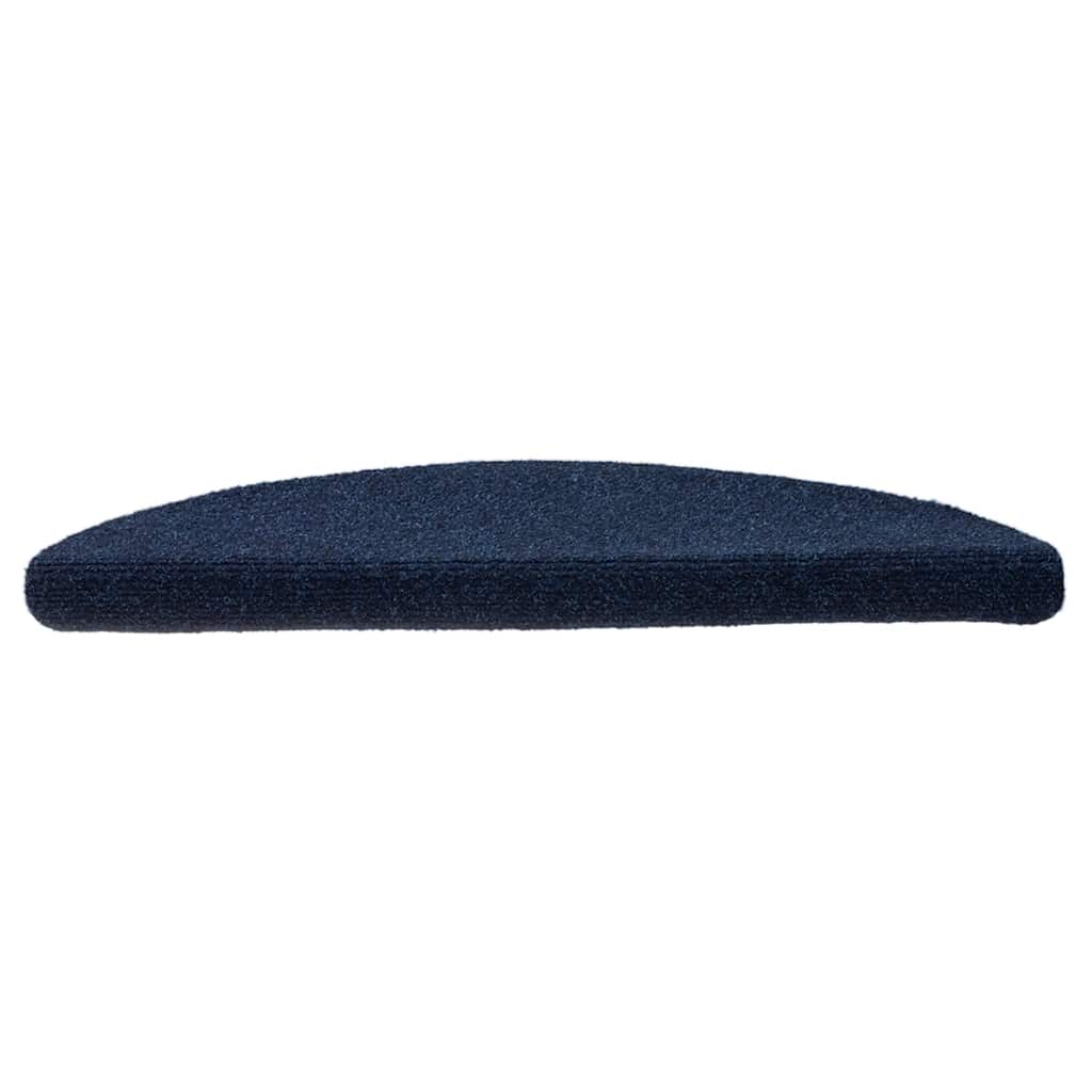 Stufenmatten Selbstklebend 5 Stk. 56x17x3 cm Marineblau Halbrund