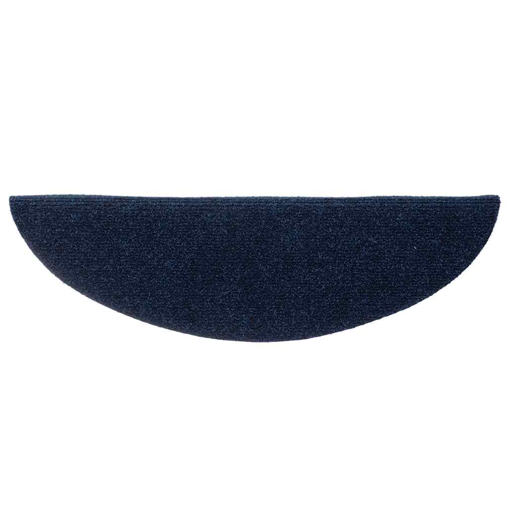 Stufenmatten Selbstklebend 5 Stk. 56x17x3 cm Marineblau Halbrund