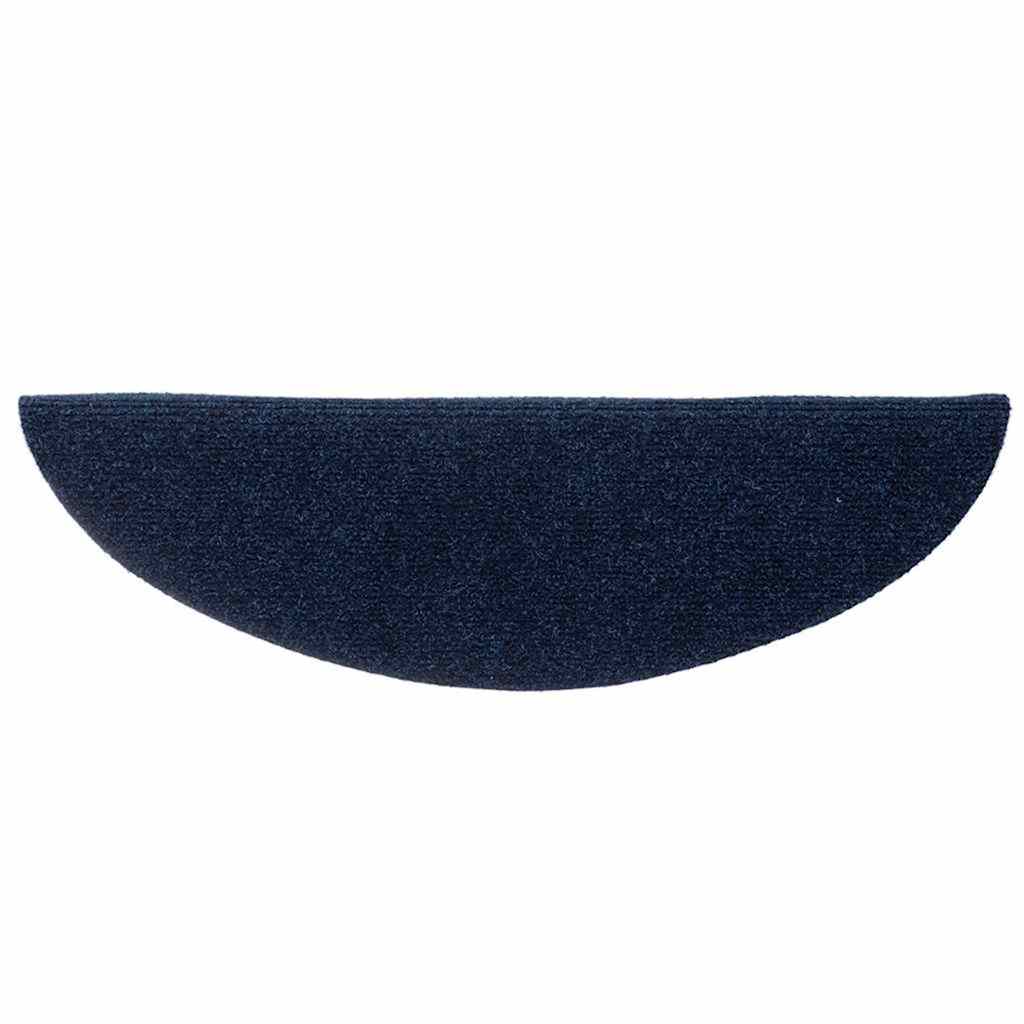 Stufenmatten Selbstklebend 10 Stk. 56x17x3 cm Marineblau Halbrund