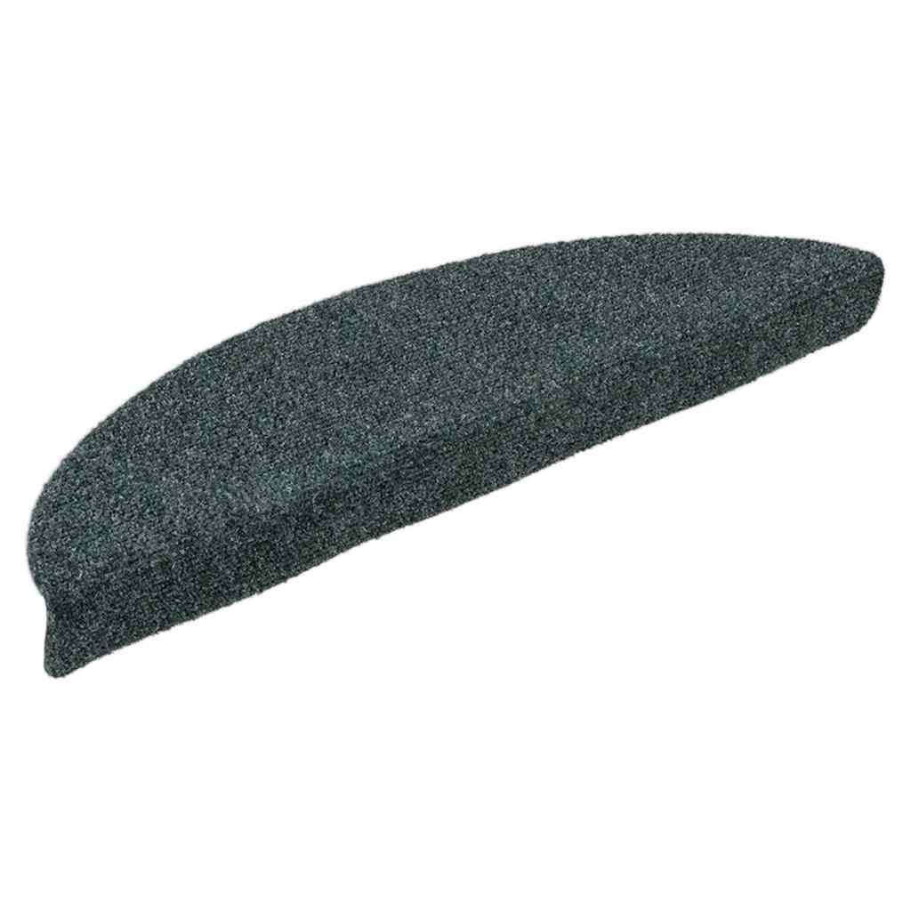 Stufenmatten Selbstklebend 5 Stk. 56x17x3 cm Grün Halbrund