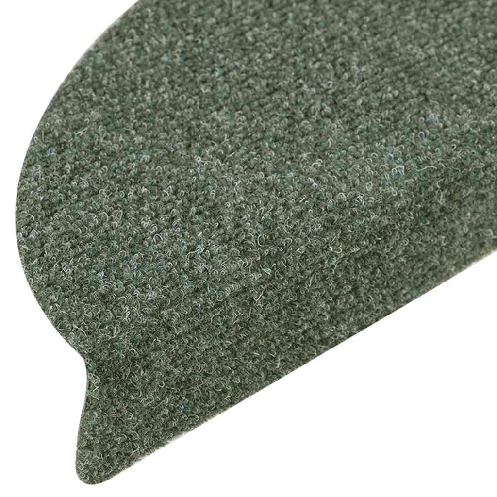 Stufenmatten Selbstklebend 5 Stk. 56x17x3 cm Grün Halbrund