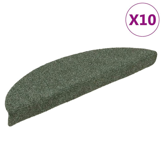 Stufenmatten Selbstklebend 10 Stk. 56x17x3 cm Grün Halbrund