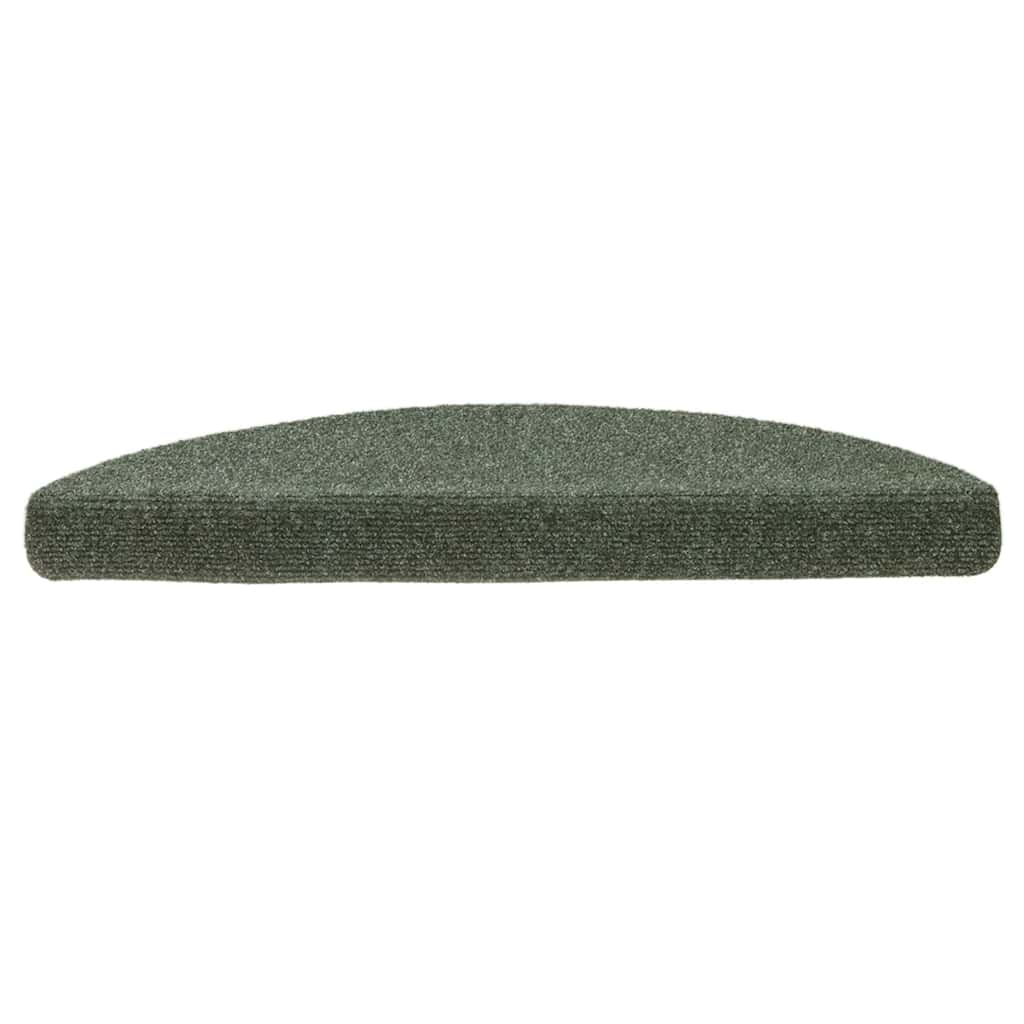 Stufenmatten Selbstklebend 10 Stk. 56x17x3 cm Grün Halbrund