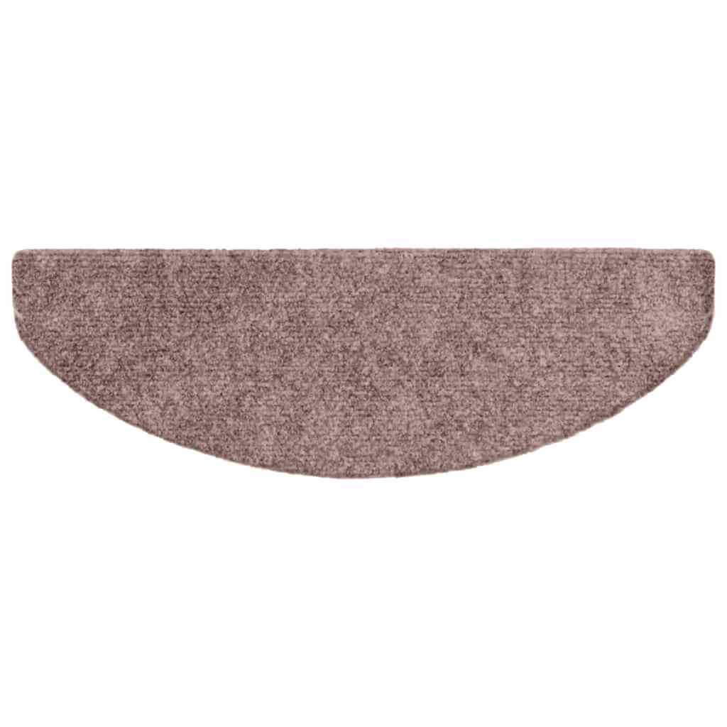 Stufenmatten Selbstklebend 10 Stk. 65x21x4 cm Hellbraun Halbrund Groß
