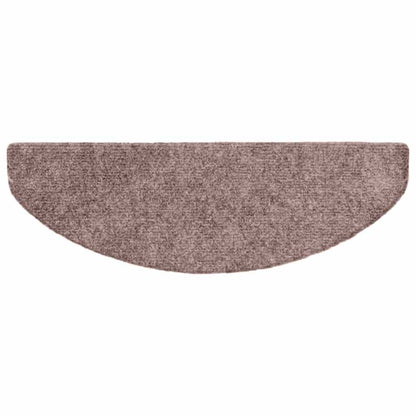 Stufenmatten Selbstklebend 10 Stk. 65x21x4 cm Hellbraun Halbrund Groß
