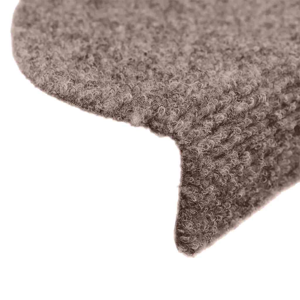 Stufenmatten Selbstklebend 10 Stk. 65x21x4 cm Hellbraun Halbrund Groß