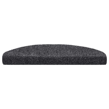 Stufenmatten Selbstklebend 10 Stk. 65x21x4 cm Dunkelgrau Halbrund Groß