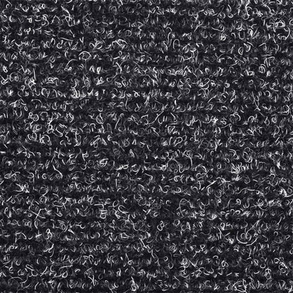 Stufenmatten Selbstklebend 10 Stk. 65x21x4 cm Dunkelgrau Halbrund Groß