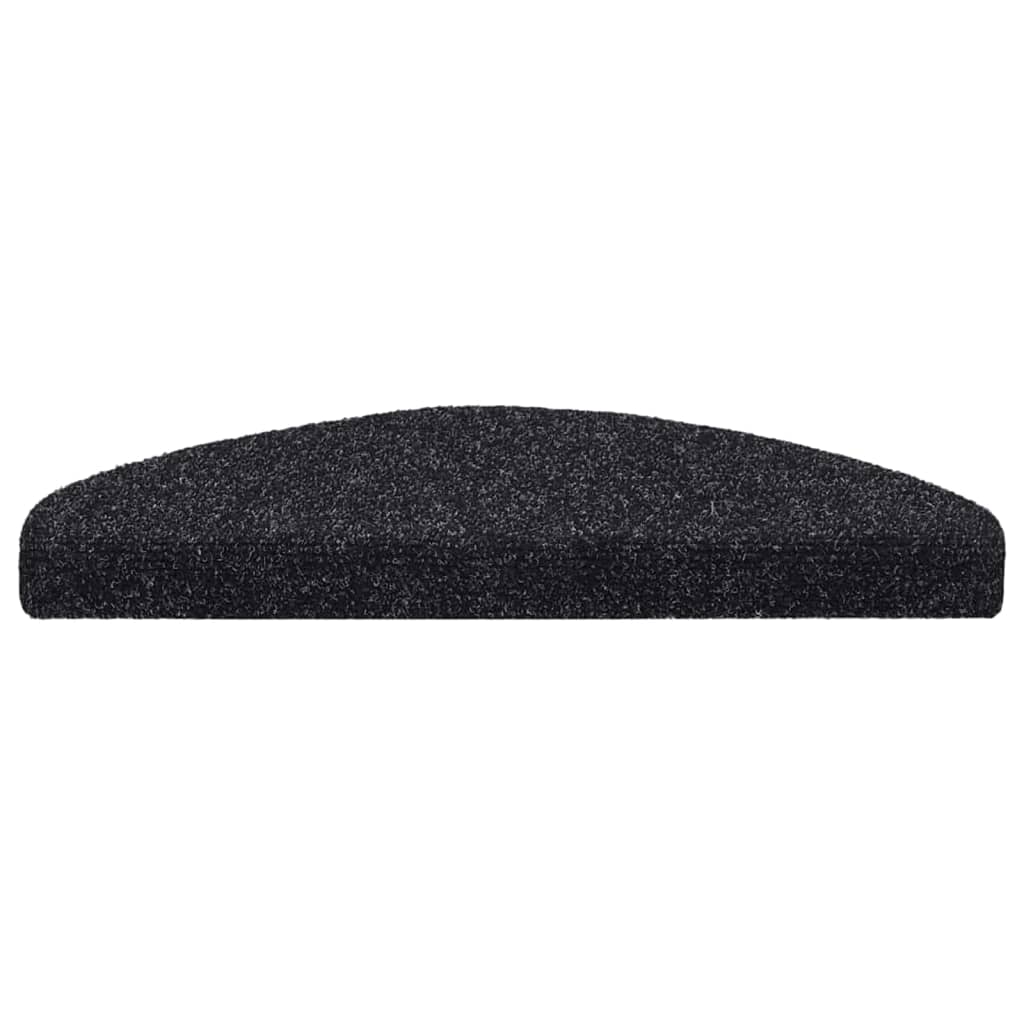 Stufenmatten Selbstklebend 5 Stk. 65x21x4 cm Schwarz Halbrund Groß