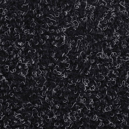 Stufenmatten Selbstklebend 5 Stk. 65x21x4 cm Schwarz Halbrund Groß