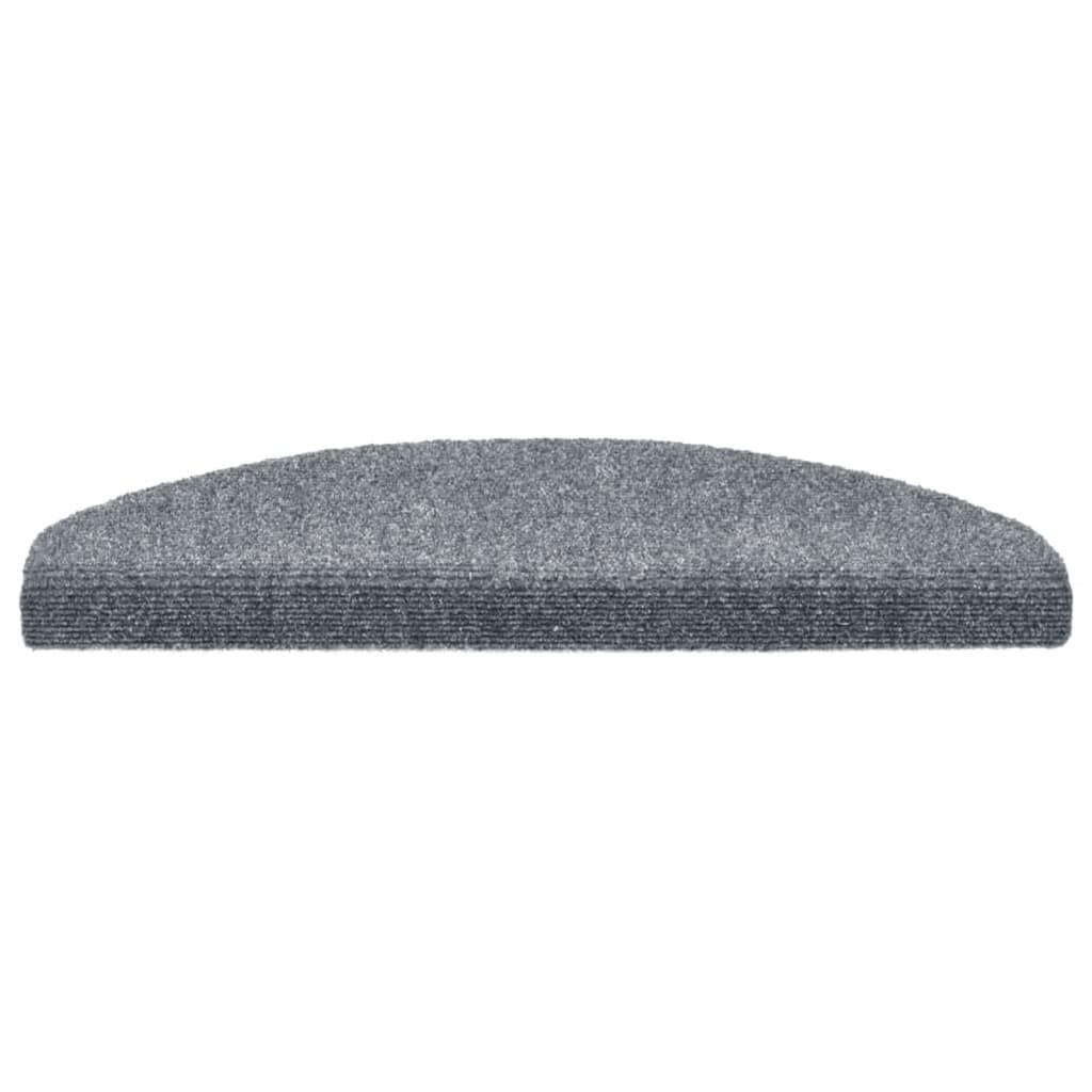 Stufenmatten Selbstklebend 5 Stk. 65x21x4 cm Hellgrau Halbrund Groß