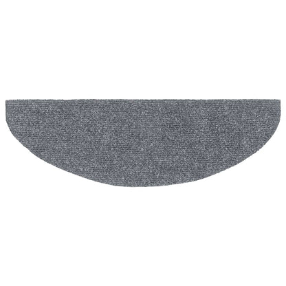 Stufenmatten Selbstklebend 5 Stk. 65x21x4 cm Hellgrau Halbrund Groß