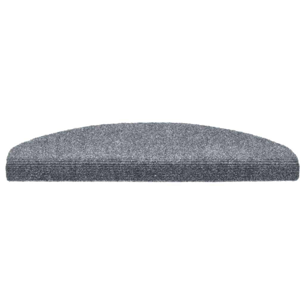 Stufenmatten Selbstklebend 10 Stk. 65x21x4 cm Hellgrau Halbrund Groß