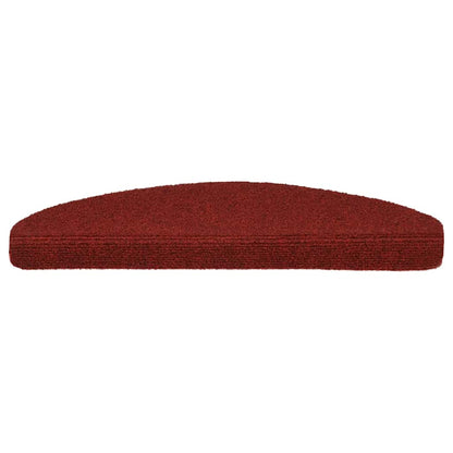 Stufenmatten Selbstklebend 5 Stk. 65x21x4 cm Bordeauxrot Halbrund Groß