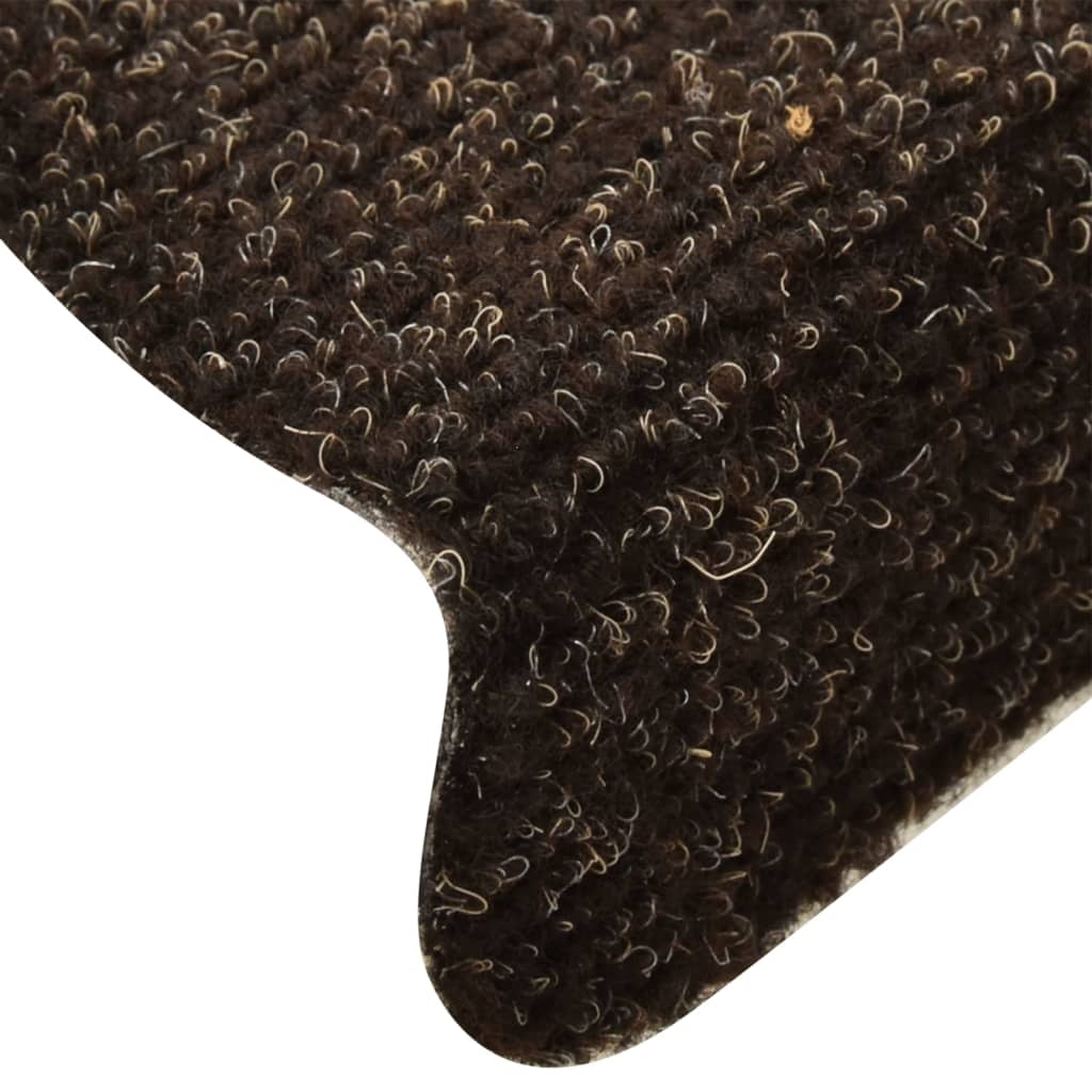 Stufenmatten Selbstklebend 5 Stk. 65x21x4 cm Dunkelbraun Halbrund Groß