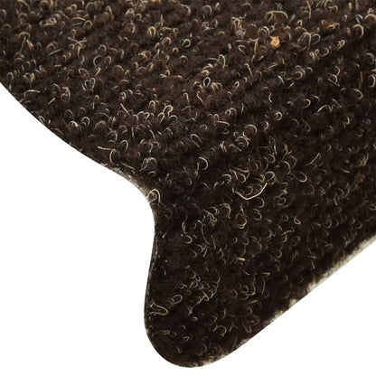 Stufenmatten Selbstklebend 5 Stk. 65x21x4 cm Dunkelbraun Halbrund Groß