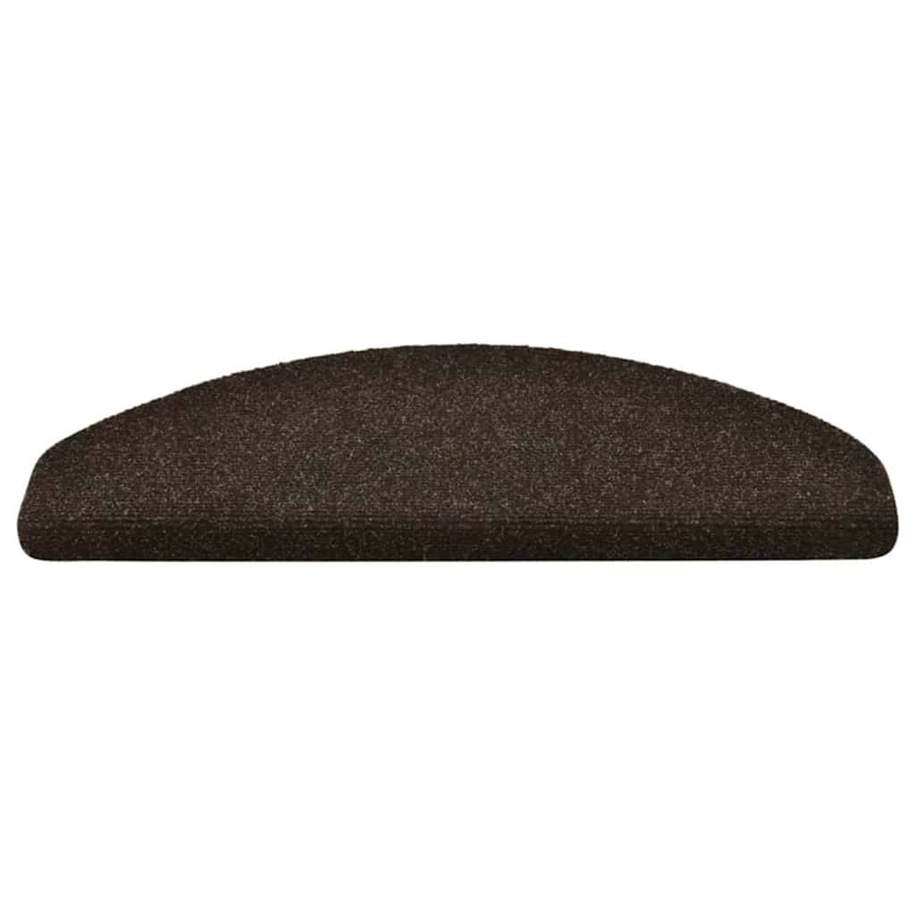 Stufenmatten Selbstklebend 10 Stk. 65x21x4 cm Dunkelbraun Halbrund Groß