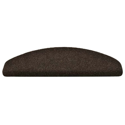 Stufenmatten Selbstklebend 10 Stk. 65x21x4 cm Dunkelbraun Halbrund Groß