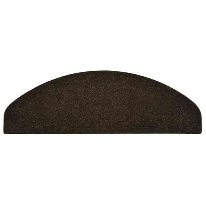 Stufenmatten Selbstklebend 10 Stk. 65x21x4 cm Dunkelbraun Halbrund Groß
