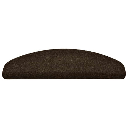 Stufenmatten Selbstklebend 10 Stk. 65x21x4 cm Braun Halbrund Groß
