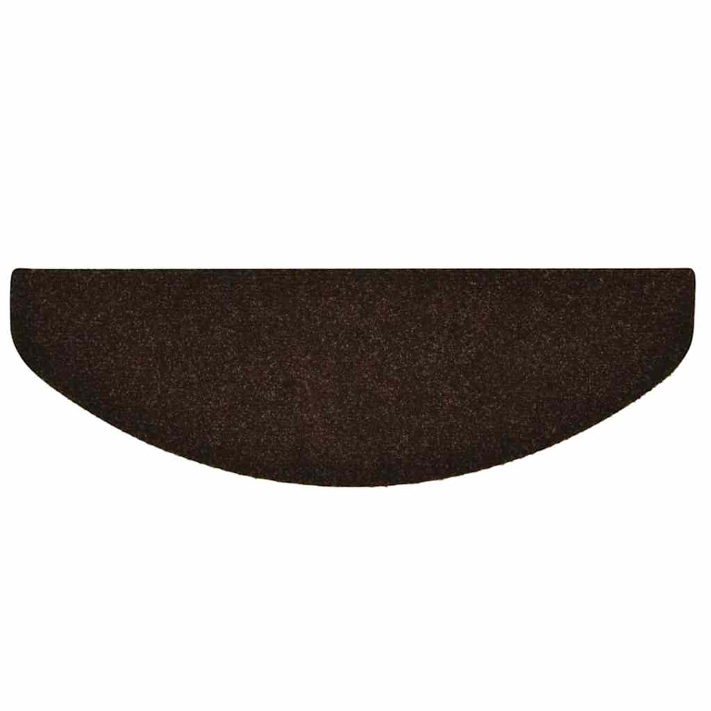 Stufenmatten Selbstklebend 10 Stk. 65x21x4 cm Braun Halbrund Groß