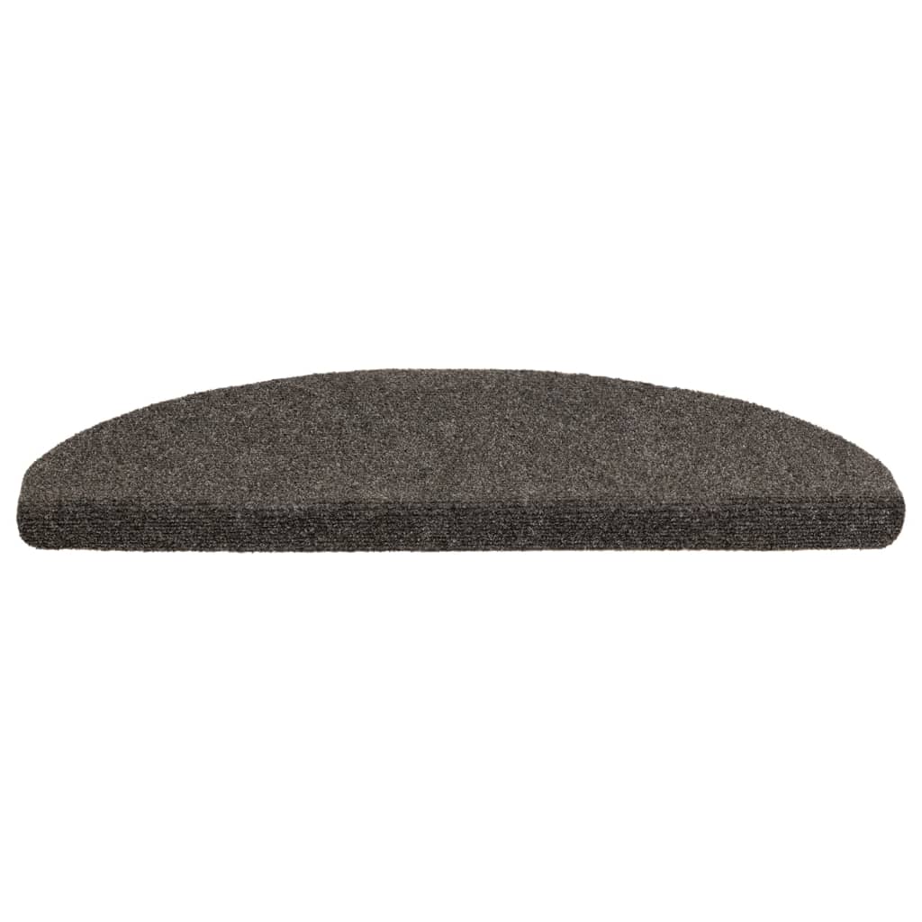 Stufenmatten Selbstklebend 5 Stk. 65x21x4 cm Anthrazit Halbrund Groß