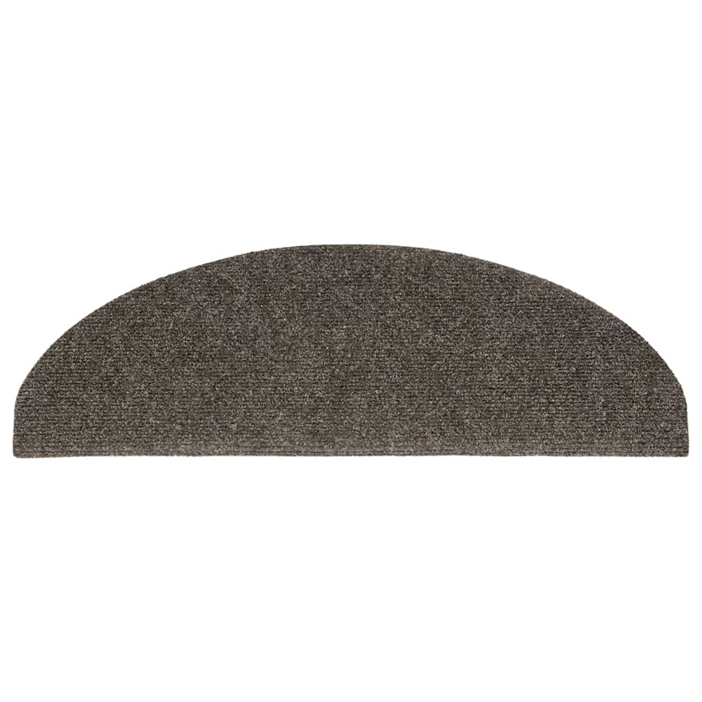 Stufenmatten Selbstklebend 5 Stk. 65x21x4 cm Anthrazit Halbrund Groß