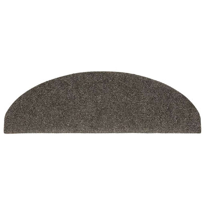 Stufenmatten Selbstklebend 5 Stk. 65x21x4 cm Anthrazit Halbrund Groß