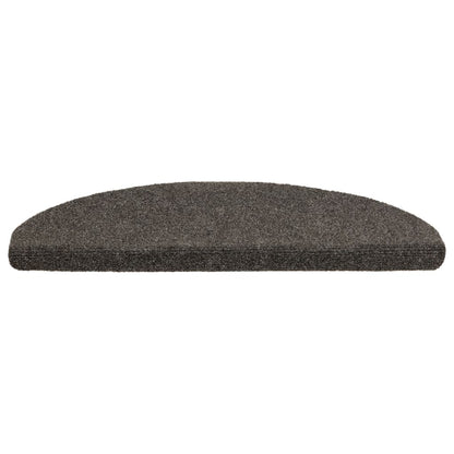 Stufenmatten Selbstklebend 10 Stk. 65x21x4 cm Anthrazit Halbrund Groß