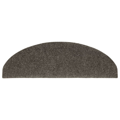 Stufenmatten Selbstklebend 10 Stk. 65x21x4 cm Anthrazit Halbrund Groß