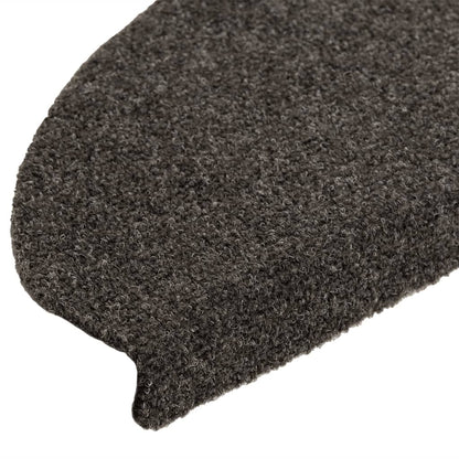 Stufenmatten Selbstklebend 10 Stk. 65x21x4 cm Anthrazit Halbrund Groß