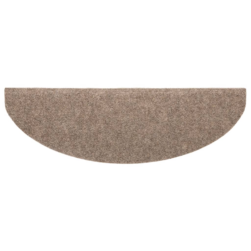 Stufenmatten Selbstklebend 5 Stk. 65x21x4 cm Beige Halbrund Groß
