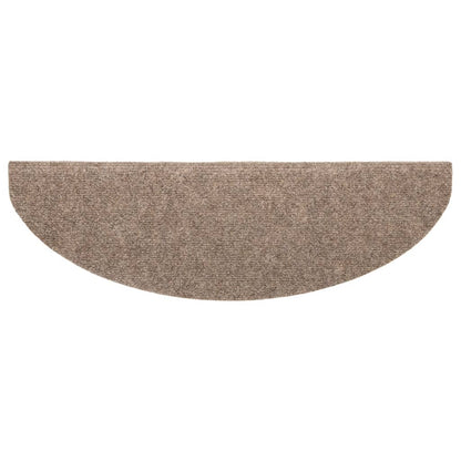 Stufenmatten Selbstklebend 5 Stk. 65x21x4 cm Beige Halbrund Groß